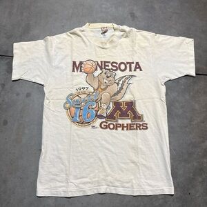 Vintage Single Stitch Minnesota Gophers 1997 NCAA Sweet 16 white T-shirt
